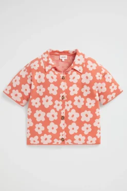 Seed Heritage Knitwear & Sweaters-Knit Jacquard Shirt Red Clay