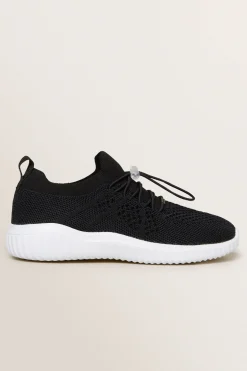 Seed Heritage Sneakers & Trainers-Knit Trainer Black