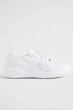 Seed Heritage Sneakers & Trainers-Knit Trainer White
