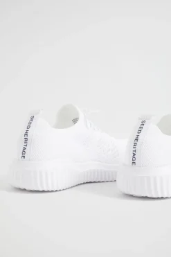 Seed Heritage Sneakers & Trainers-Knit Trainer White