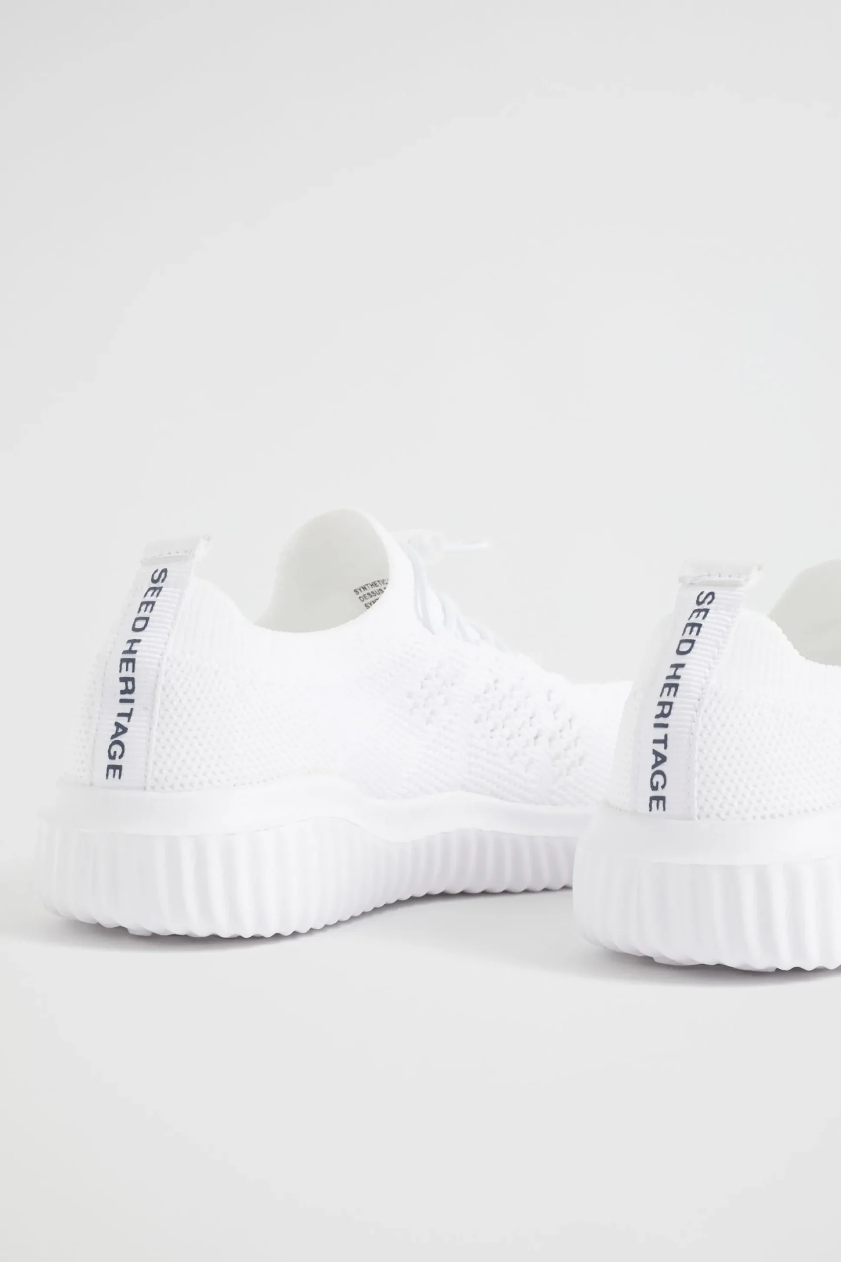 Seed Heritage Sneakers & Trainers-Knit Trainer White