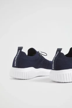 Seed Heritage Sneakers & Trainers-Knit Trainer Navy