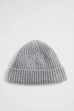 Seed Heritage Accessories-Knitted Beanie Grey Marle
