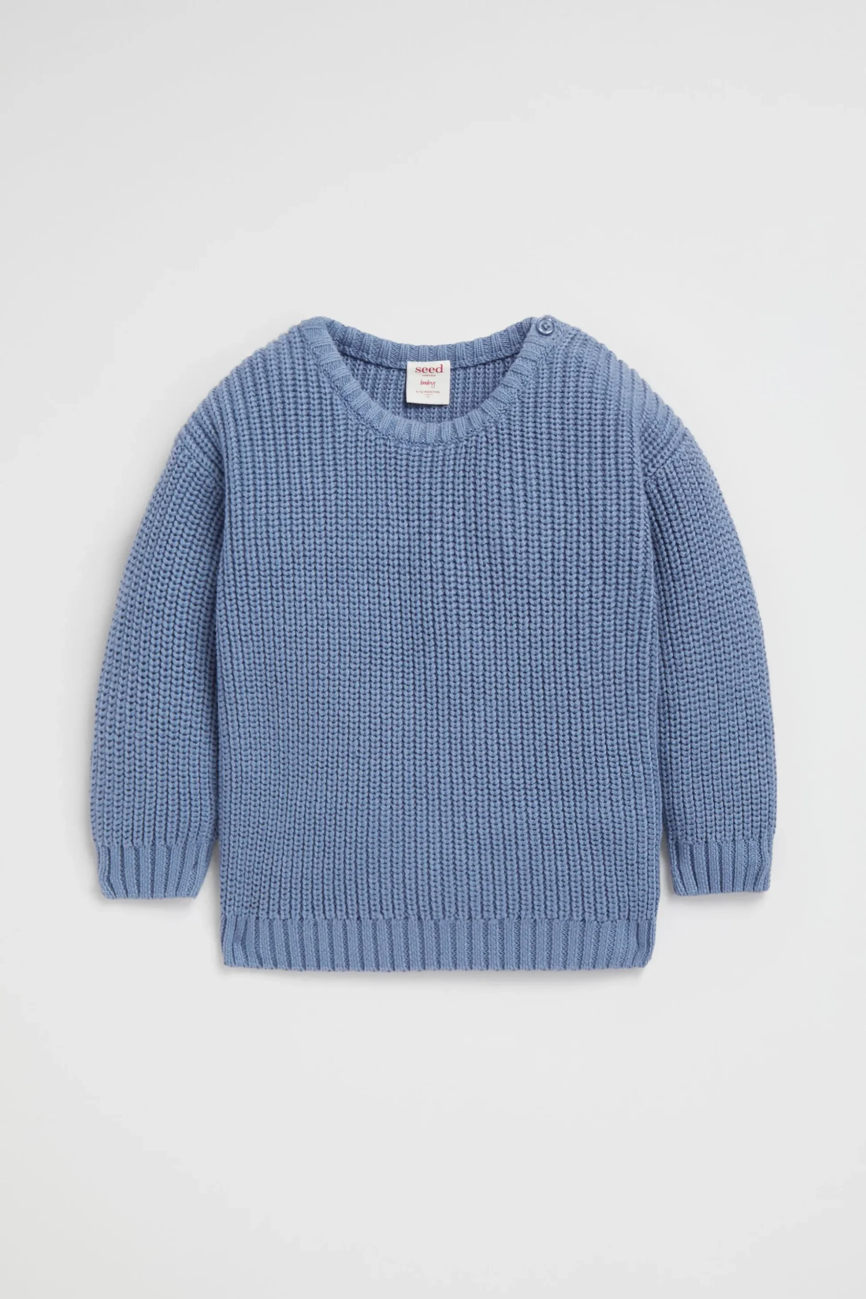 Seed Heritage Knitwear & Sweaters-Knitted Jumper Indigo