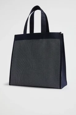 Seed Heritage Beach Bags-Knitted Tote Midnight Sky