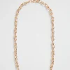 Seed Heritage Jewellery-Knot Chain Necklace Gold