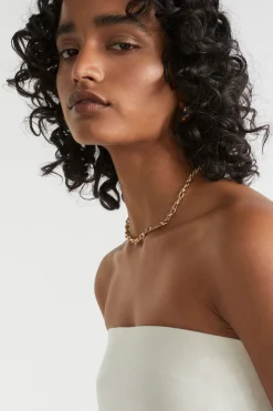 Seed Heritage Jewellery-Knot Chain Necklace Gold