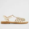 Seed Heritage Sandals & Slides-Knot Sandal Gold