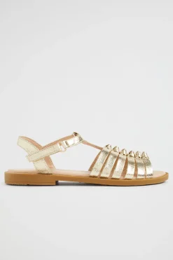 Seed Heritage Sandals & Slides-Knot Sandal Gold
