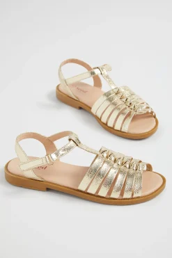 Seed Heritage Sandals & Slides-Knot Sandal Gold