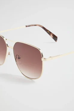 Seed Heritage Sunglasses & Glasses-Kyle Metal Sunglasses Gold