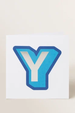 Seed Heritage Stationery-Large Blue Letter Card Y
