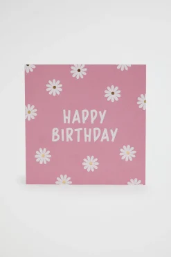 Seed Heritage Stationery-Large Happy Birthday Flower Card Multi
