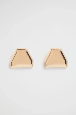 Seed Heritage Jewellery-Large Link Stud Gold