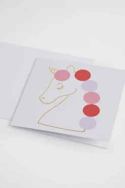 Seed Heritage Stationery-Large Unicorn Card Multi