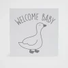 Seed Heritage Stationery-Large Welcome Baby Duck Card Multi