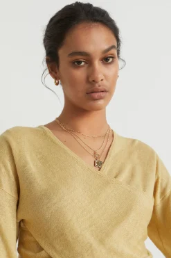 Seed Heritage Jewellery-Layered Chain Necklace Gold