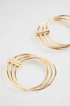 Seed Heritage Jewellery-Layered Circle Earring Gold
