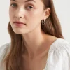 Seed Heritage Jewellery-Layered Hoop Earring Silver