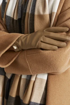 Seed Heritage Hats & Gloves-Leather Gloves Deep Brass