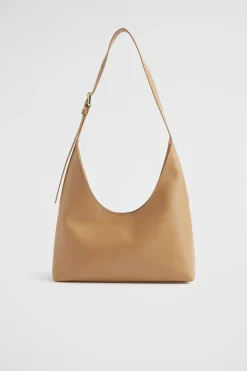 Seed Heritage Shoulder Bags-Leather Shoulder Bag Toffee