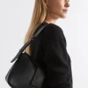 Seed Heritage Shoulder Bags-Leather Shoulder Bag Black