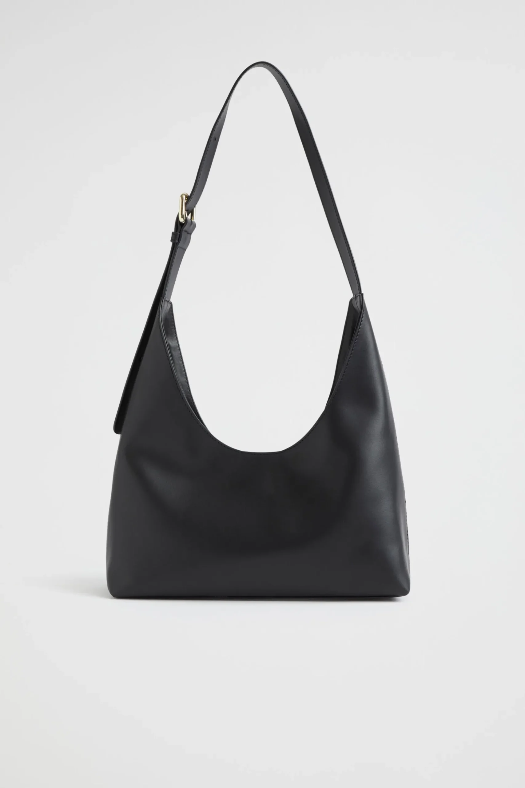 Seed Heritage Shoulder Bags-Leather Shoulder Bag Black