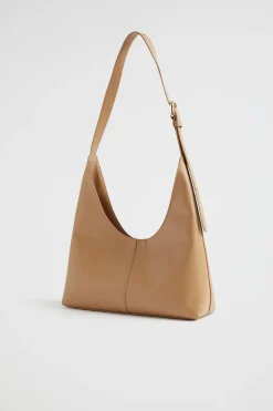 Seed Heritage Shoulder Bags-Leather Shoulder Bag Toffee