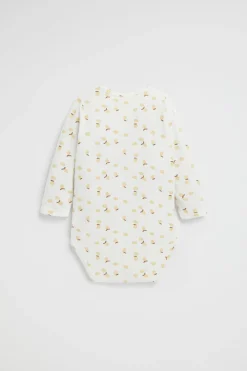 Seed Heritage Bodysuits & Onesies-Lemon Yardage Bodysuit Canvas
