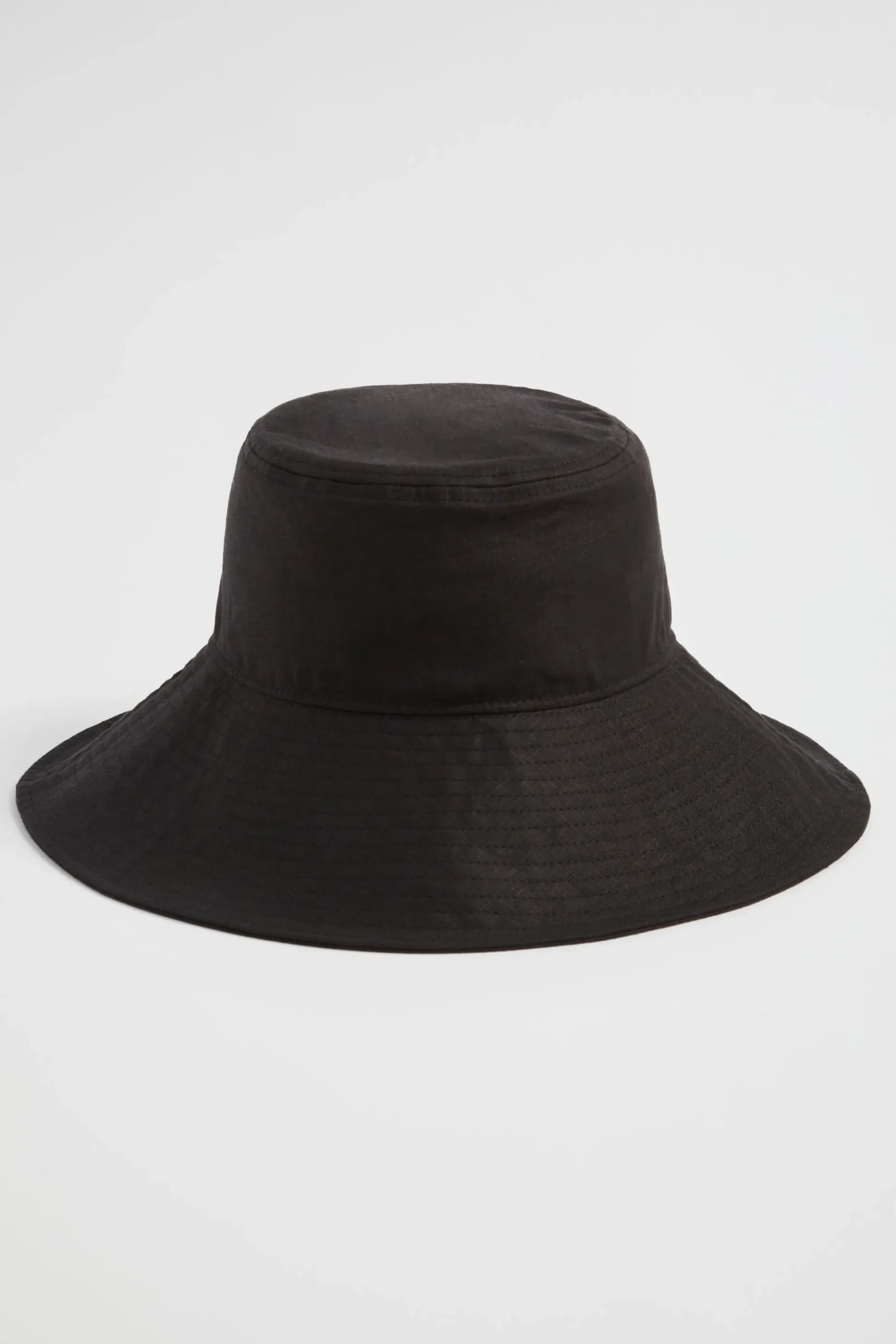 Seed Heritage Hats & Gloves-Linen Bucket Hat Black