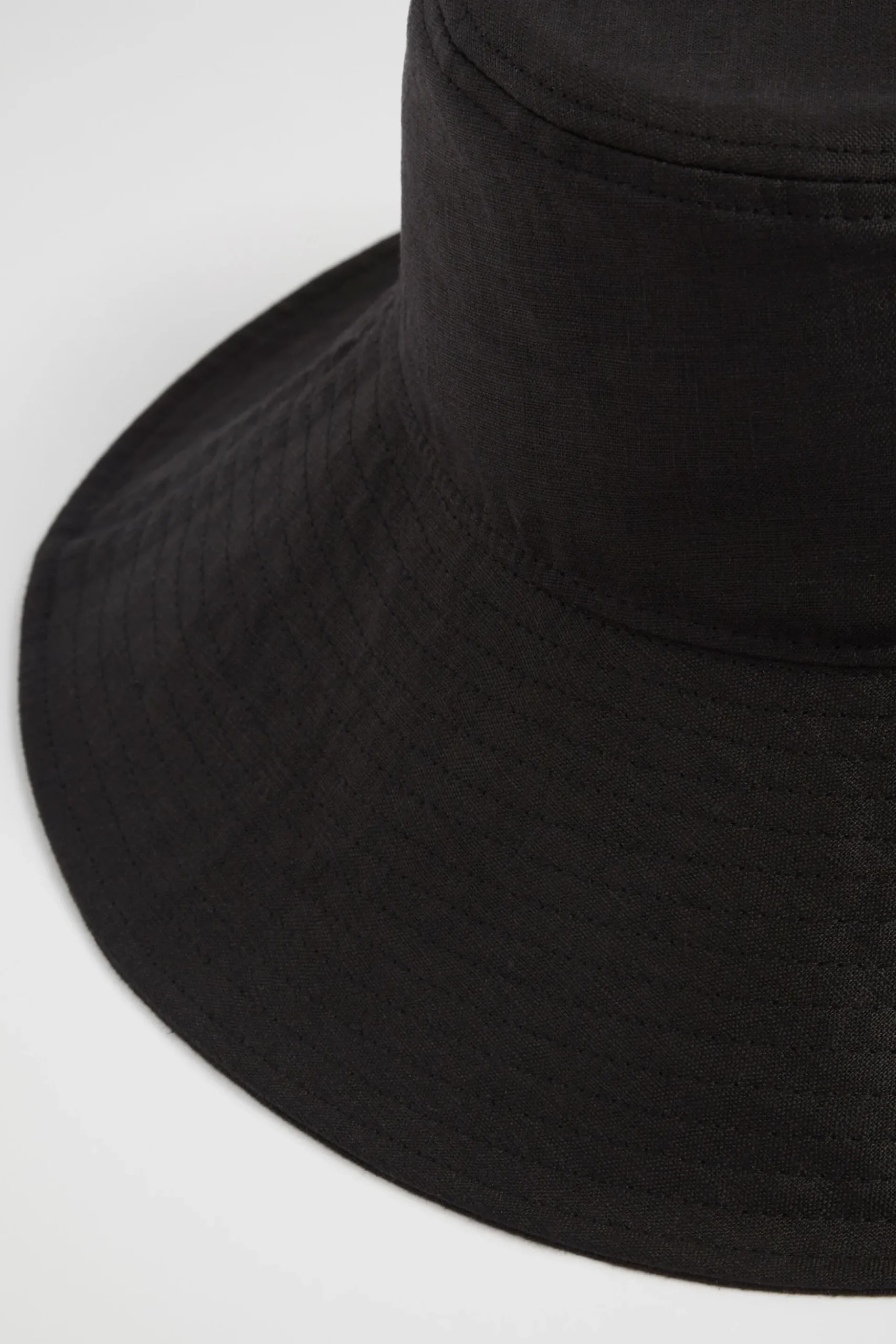 Seed Heritage Hats & Gloves-Linen Bucket Hat Black