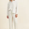 Seed Heritage Sleepwear-Linen Pyjama Shirt Flax Cross Dye