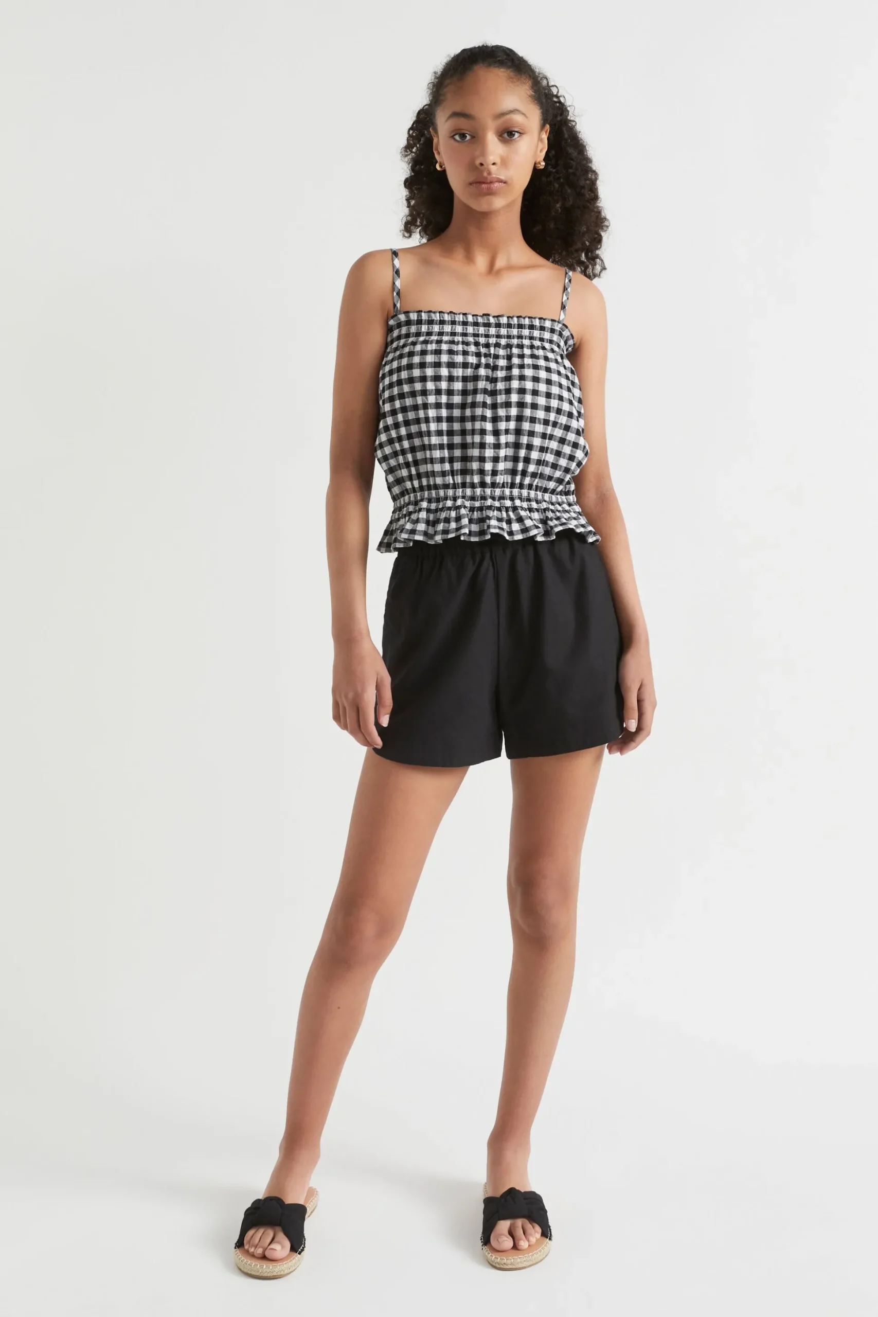 Seed Heritage Shorts-Linen Short Black