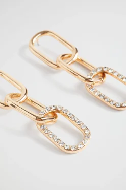 Seed Heritage Jewellery-Linking Drop Earring Gold