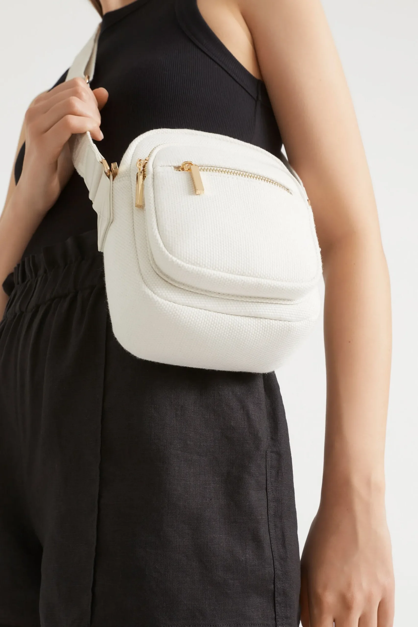 Seed Heritage Cross Body-Logo Camera Bag Natural