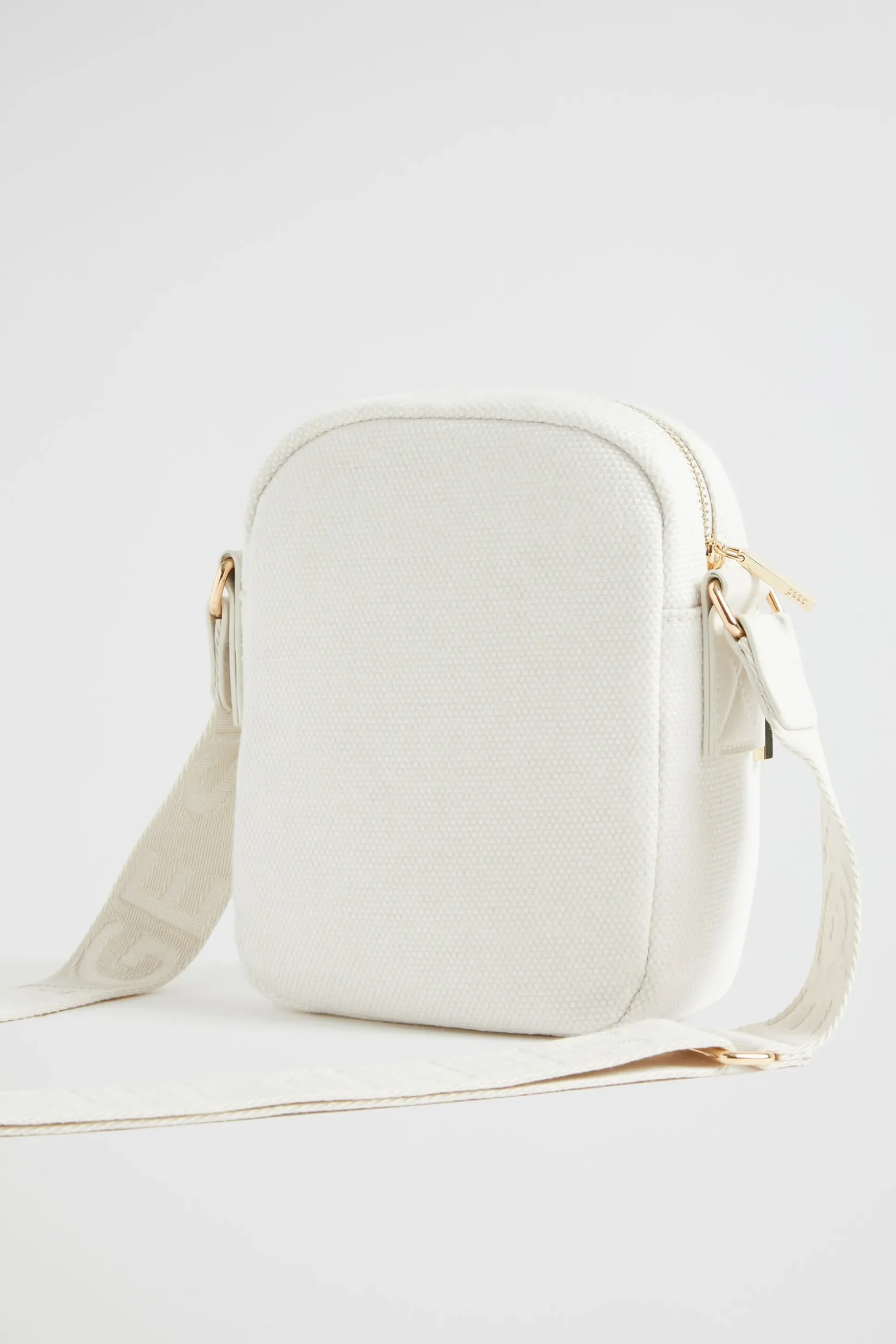 Seed Heritage Cross Body-Logo Camera Bag Natural