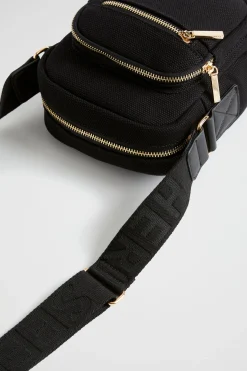 Seed Heritage Cross Body-Logo Camera Bag Black