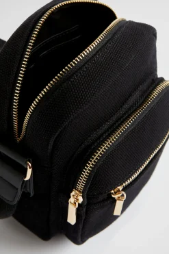 Seed Heritage Cross Body-Logo Camera Bag Black