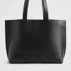 Seed Heritage Tote Bags-Logo Detail Tote Black