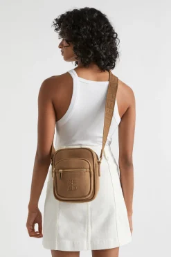 Seed Heritage Cross Body-Logo Jersey Camera Bag Deep Brass