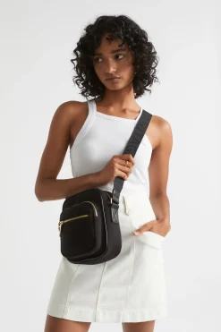 Seed Heritage Cross Body-Logo Jersey Camera Bag Black