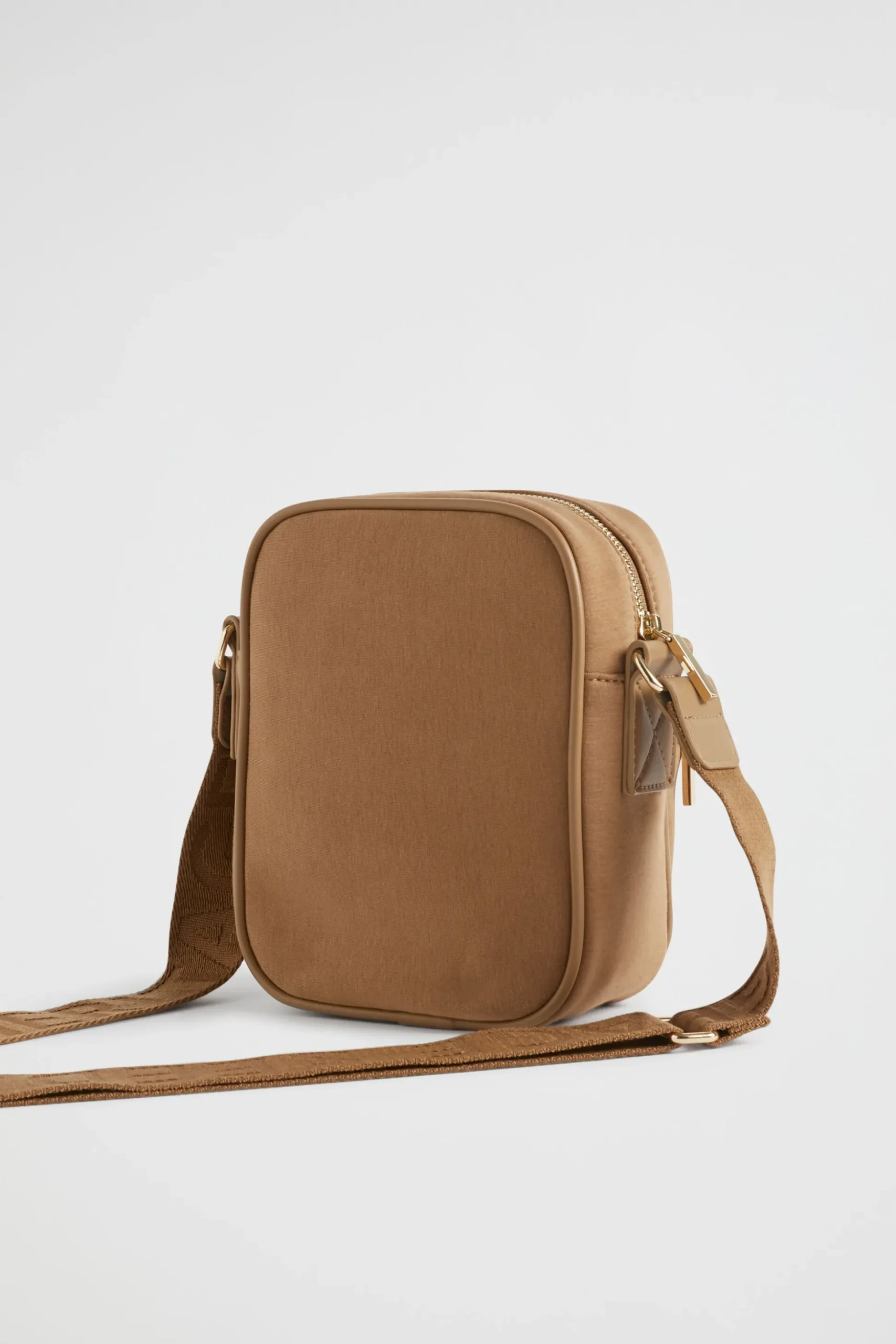 Seed Heritage Cross Body-Logo Jersey Camera Bag Deep Brass