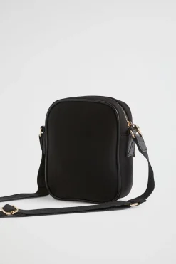 Seed Heritage Cross Body-Logo Jersey Camera Bag Black