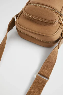 Seed Heritage Cross Body-Logo Jersey Camera Bag Deep Brass