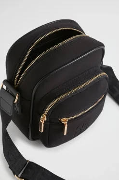 Seed Heritage Cross Body-Logo Jersey Camera Bag Black