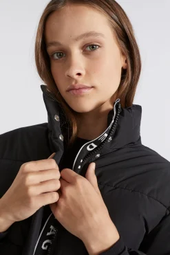 Seed Heritage Jackets & Vests-Logo Puffa Jacket Black