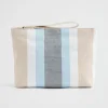 Seed Heritage Clutches & Pouches-Logo Stripe Pouch Bluebell Multi