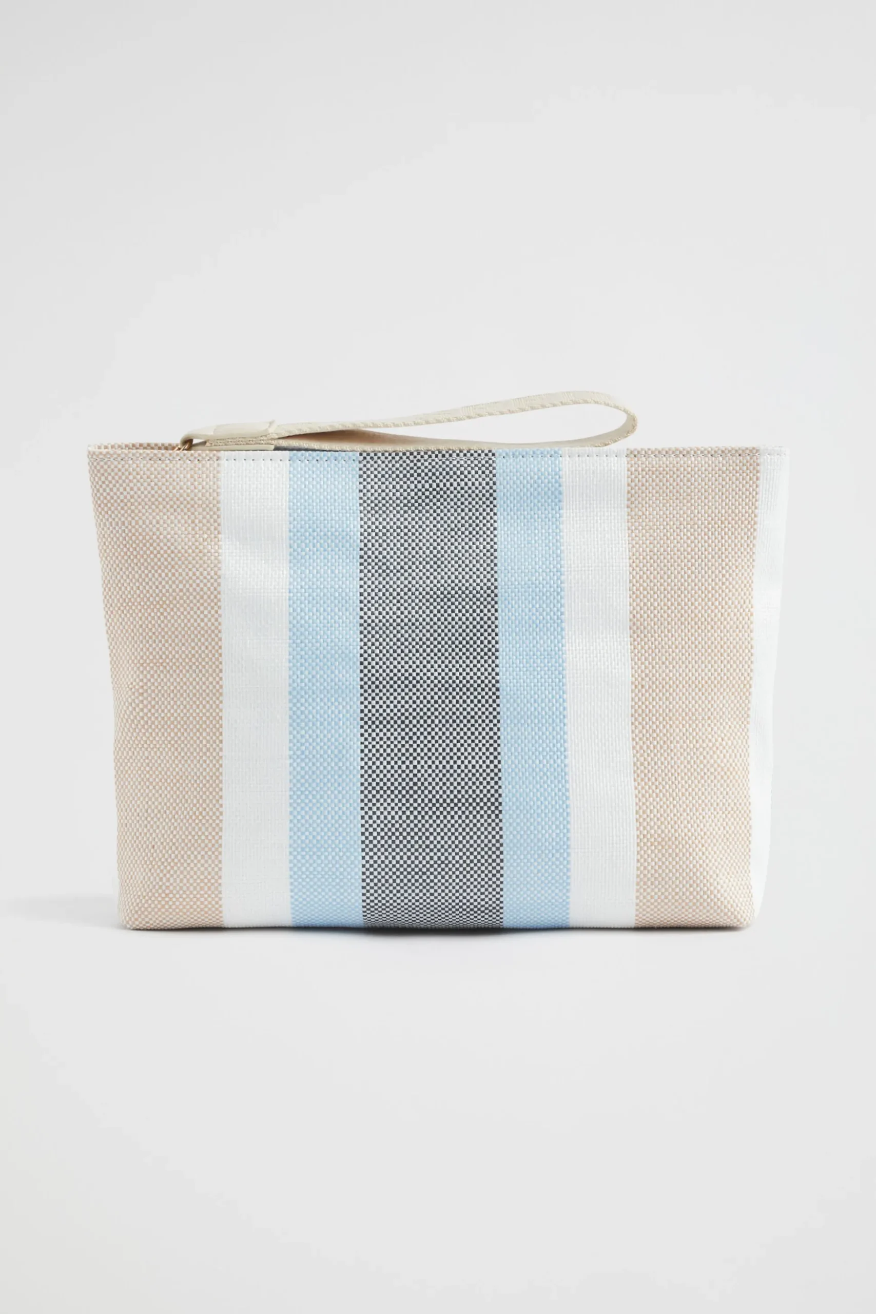Seed Heritage Clutches & Pouches-Logo Stripe Pouch Bluebell Multi