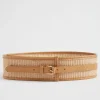 Seed Heritage Belts-Lonni Wide Waist Belt Toffee