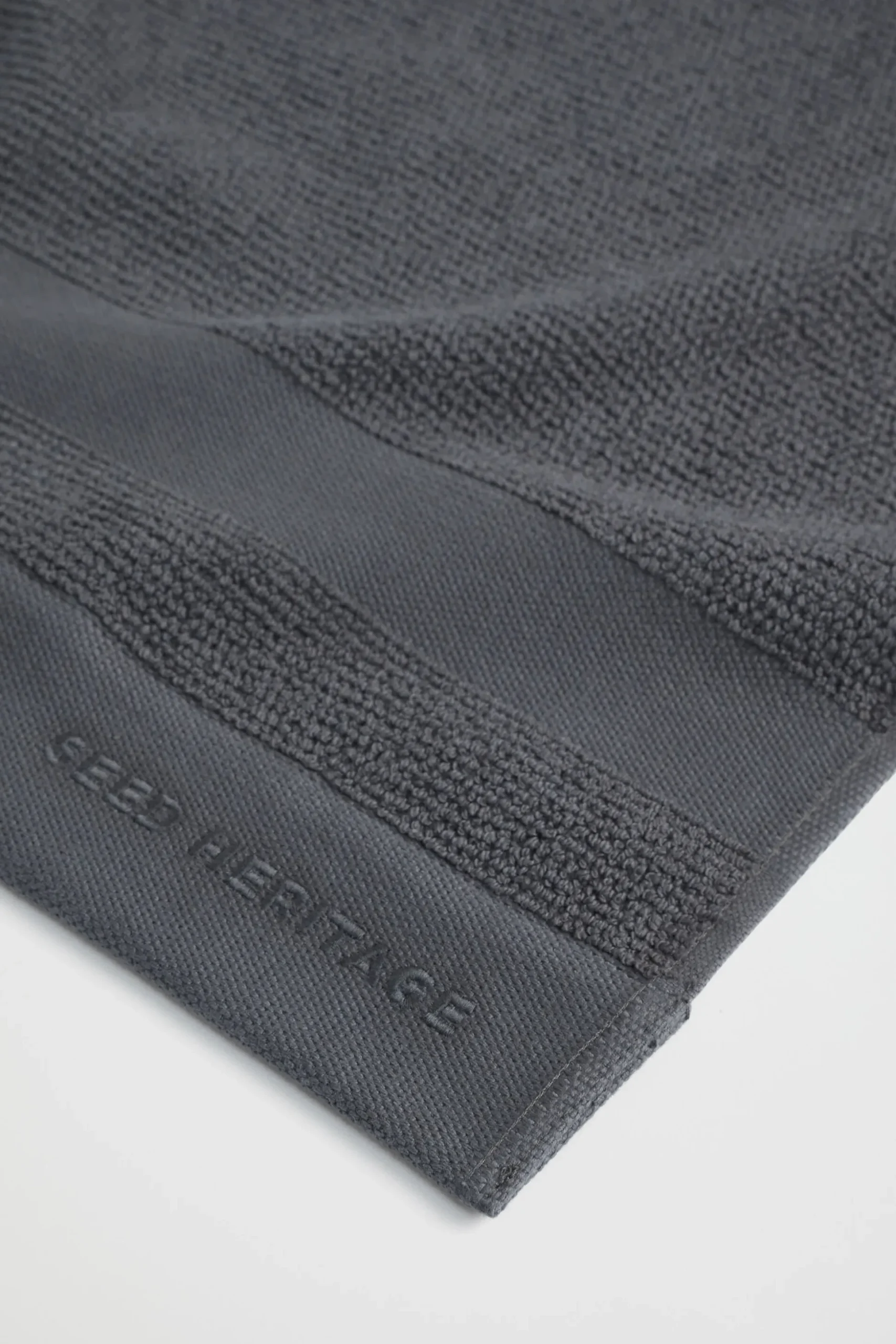 Seed Heritage Bathroom-Luca Cotton Bath Sheet Graphite